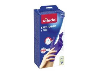 Zdjęcie: Rękawice nitrylowe Vileda Safe Hands S/M 100 sztuk VILEDA