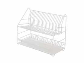 Suszarka do naczyń 2-poziomowa 60 cm biała ALTOMDESIGN
