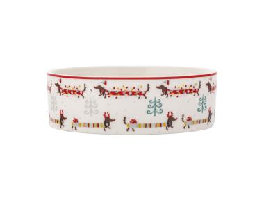 Zdjęcie: Miska dla psa 15x5 cm 460 ml dekoracja świąteczne jamniki ALTOM DESIGN