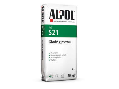 Zdjęcie: Gładź gipsowa 20 kg AGS21 ALPOL