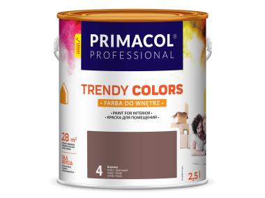 Zdjęcie: Farba Trendy Colors 2,5 L jasny brąz PRIMACOL DECORATIVE