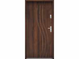 Drzwi wejściowe do mieszkań Bastion N-07 Orzech 80 cm lewe OSPŁ KR CENTER