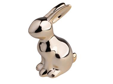 Zdjęcie: Figurka Zając złoty 8x5,5x12,5cm ALTOMDESIGN