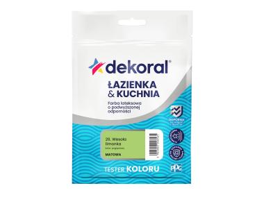 Zdjęcie: Farba lateksowa tester Łazienka & Kuchnia, wesoła limonka DEKORAL