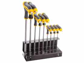 Klucze Torx typu "T" T10-T50 zestaw 9 sztuk TOPEX