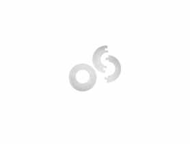 Rozetka maskująca 15,2x32,8 mm biały mat CEZAR
