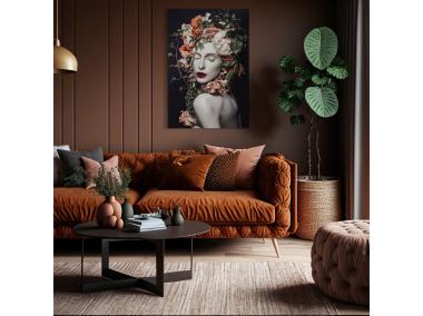Zdjęcie: Obraz Canvas silver 85x113 cm baroque STYLER