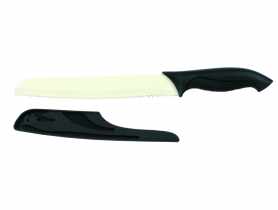 Nóż do chleba Nox 20 cm kremowo-czarny AMBITION