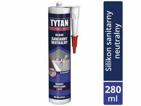 Silikon neutralny sanitarny do wanien bezbarwny 280 ml TYTAN PROFESSIONAL