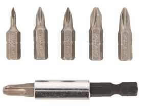 Zestaw bitów 25 mm PH0 PH1 PH2 PH3 - blister - 6 elementów HOME TOOLS