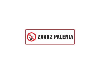Zdjęcie: Oznaczenie "Zakaz palenia" 10x30 cm METRO