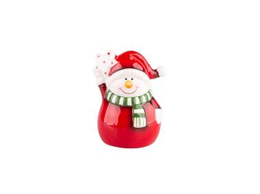 Zdjęcie: Figurka bałwanek czerwony 6x5,5x8,5 cm ALTOMDESIGN