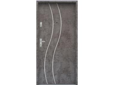Zdjęcie: Drzwi wejściowe do mieszkań Bastion R-59 Beton ołówkowy 80 cm prawe ODR KR CENTER
