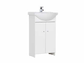 Szafka łazienkowa + umywalka Venus 50 cm biała DEFTRANS