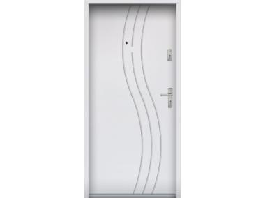 Zdjęcie: Drzwi wejściowe do mieszkań Bastion N-07 Biały 80 cm (NW) lewe ODP KR CENTER