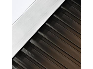 Zdjęcie: Profil aluminiowy zamykający dla grubości 10 mm 2,1m ROBELIT