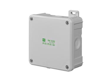 Zdjęcie: Puszka 2K 98x98x46 IP55/65 szara ELEKTRO-PLAST