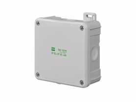 Puszka 2K 98x98x46 IP55/65 szara ELEKTRO-PLAST