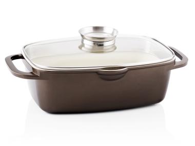 Zdjęcie: Brytfanna 32 cm - 7 L grzybowa FLORINA