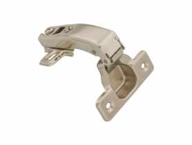 Zawias meblowy puszkowy 90 stopni do drzwi równoległych + prowadnik METRO