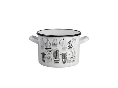 Zdjęcie: Garnek prosty Cactus White 1,65 L - 14 cm biały ALTOMDESIGN