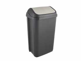 Kosz na śmieci z obrotową pokrywą Swantje 50 L grafit KEEEPER
