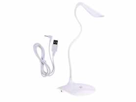 Lampa biurkowa LED D08 biała, zasilana z USB EMOS