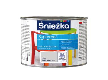 Zdjęcie: Emalia akrylowa Supremal A502 mat szary jasny 0,4L ŚNIEŻKA