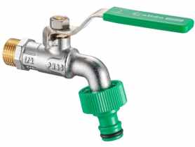 Zawór kulowy czerpalny 1/2" x szybkozłącze x 15 CALIDO