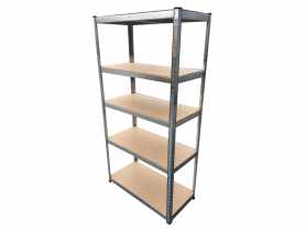 Regał metalowy 210x90x40 cm, 5 półek mdf VIMAR