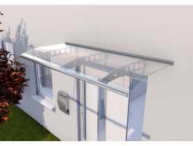 Zadaszenie Swing PT/ET stal kwas. 2000x900x220 mm Akryl 4 mm GUTTA