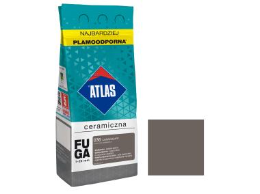 Zdjęcie: Fuga ceramiczna 036 ciemnoszary, alubag, 2 kg ATLAS