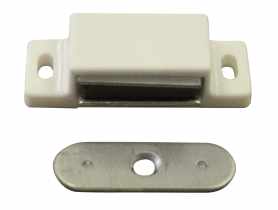 Zatrzaski magnetyczne 4 kg białe 46x17x13 mm, 2 sztuk HSI