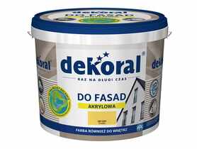 Farba fasadowa żółty ciepły 5 L Polinit DEKORAL