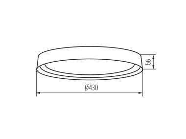 Zdjęcie: Oprawa Nifu LED 17,8 W NW W/B KANLUX