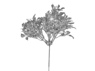 Zdjęcie: Gałązka dekoracyjna z brokatem na piku 26 cm srebrna JUMI