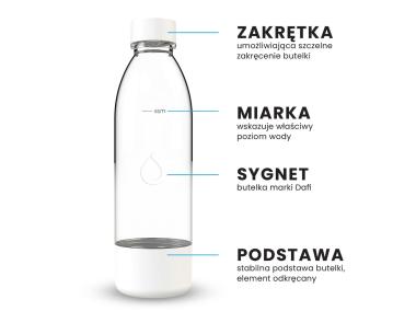 Zdjęcie: Butelka PushAir do saturatora Dafi 0,7 L biała DAFI