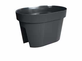 Doniczka Lofly Railing Basic antracytowy 40 cm PROSPERPLAST