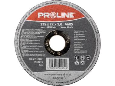 Zdjęcie: Tarcze do cięcia stali kwasoodpornej T41, 125x1,0x22A60S PROLINE