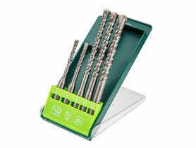 Zestaw wierteł do betonu SDS, zestaw 5 szt. - 5, 6 x 110 mm + 8, 10, 12 x 160 mm VERTO