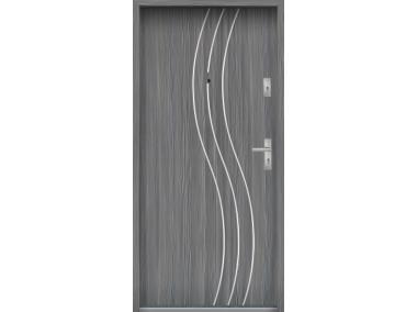 Zdjęcie: Drzwi wejściowe do mieszkań Bastion R-60 Mokka 90 cm lewe OSP KR CENTER