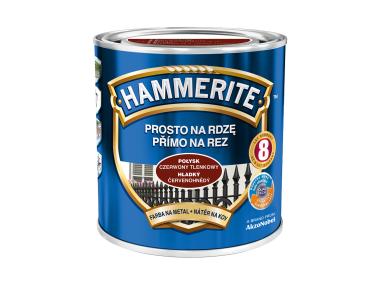 Zdjęcie: Farba do metalu 0,7 L czerwony tlenkowy połysk HAMMERITE