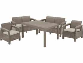 Zestaw mebli ogrodowych Corfu Fiesta cappucino KETER