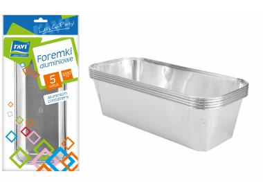 Zdjęcie: Foremki aluminiowe 1000 ml 5 szt. RAVI