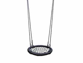 Huśtawka bocianie gniazdo czarna siatka średnica 60 cm POLGAR