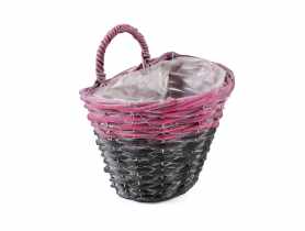 Koszyk kwietnik zawieszany na ścianę 20x16x16/22 cm TIN TOURS