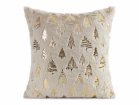 Poduszka świąteczna 45x45 cm beżowo-złota EUROFIRANY