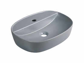 Umywalka nablatowa KR-860 GR szary półmat KERRA