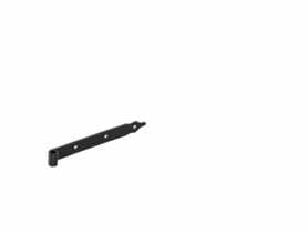 Zawias pasowy 300x35/4 mm fi 13 mm czarny DMX