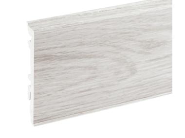 Zdjęcie: Listwa przypodłogowa PVC Masterline 1,3x8 cm, 2,2 m Marengo Mat CEZAR